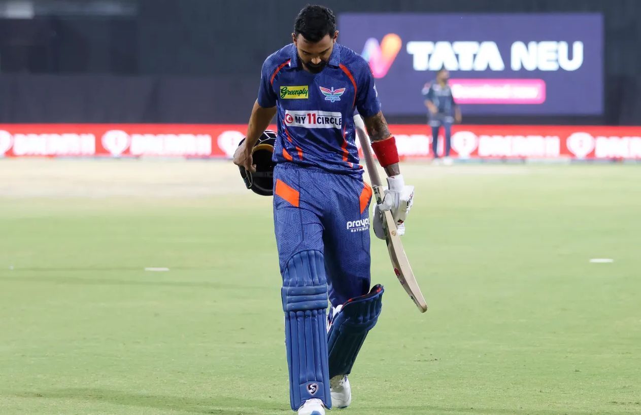 KL Rahul walked back disconsolate as LSG botched yet another winning situation