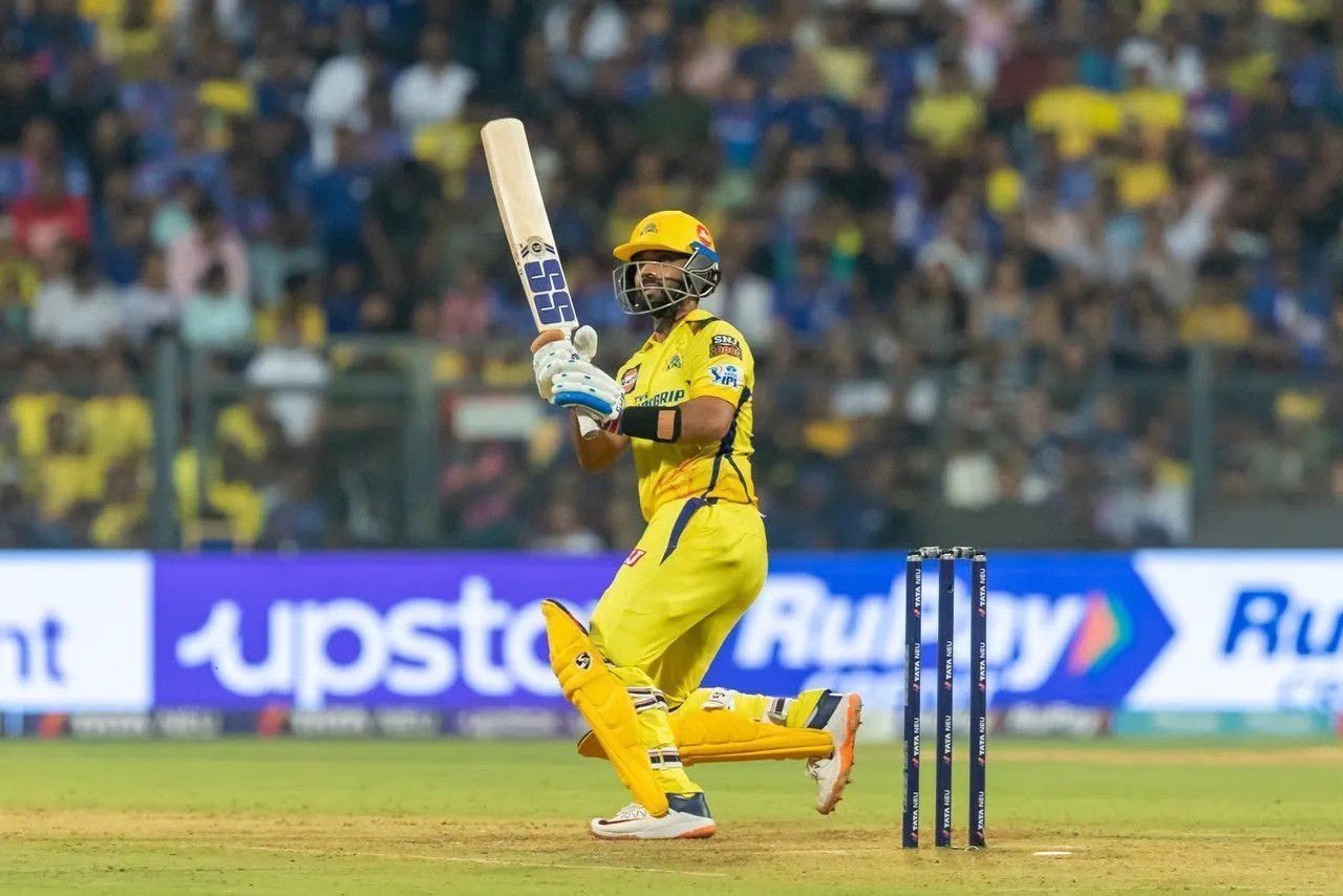 Ajinkya Rahane in action for CSK [IPLT20]