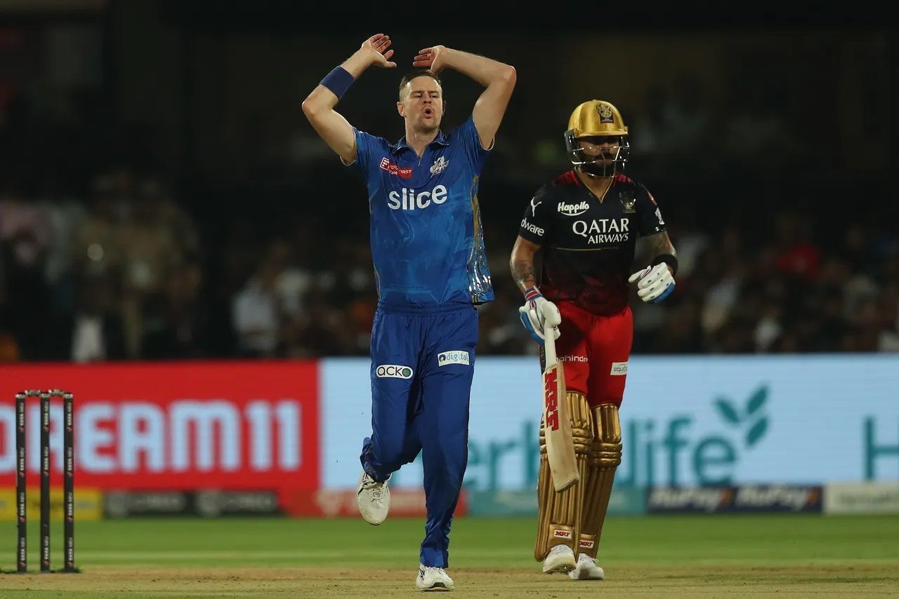 MI used Jason Behrendoff as the Impact Player against RCB. [P/C: iplt20.com]