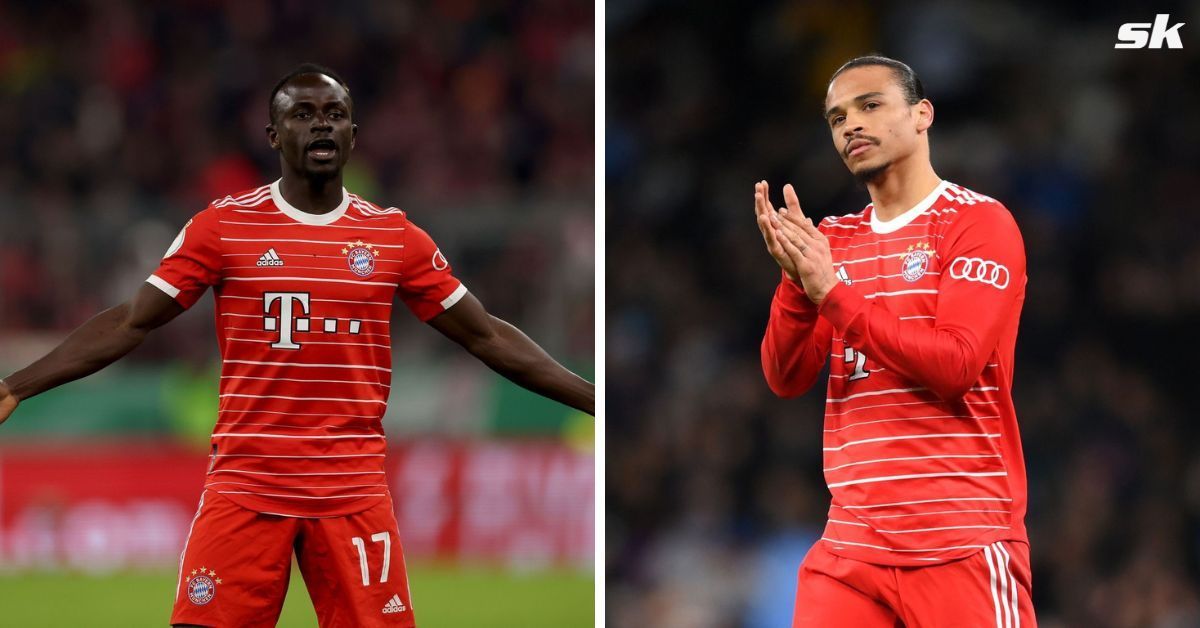 Leroy Sane (R) has been in the news following an altercation with teammate Sadio Mane.