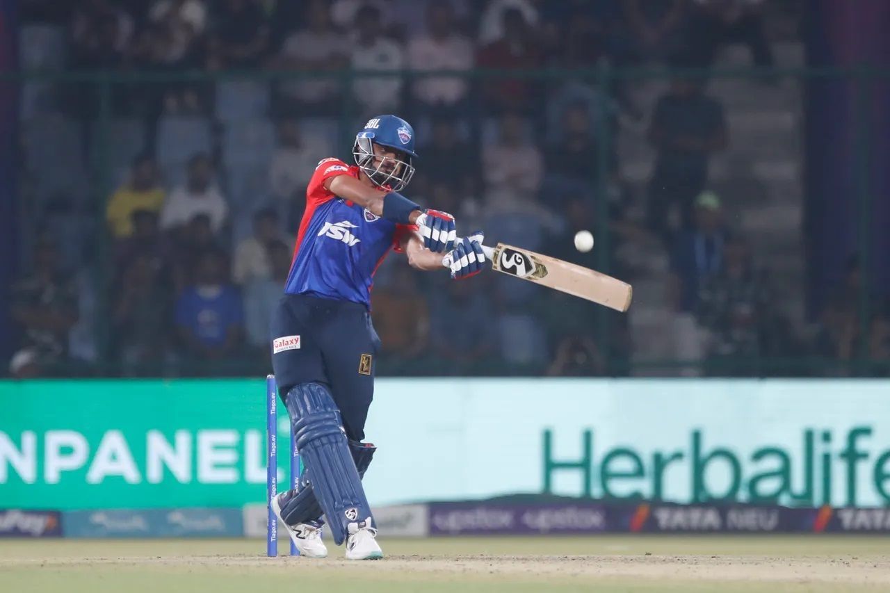 Axar Patel hit three of the 11 sixes struck in the previous game at the Arun Jaitley Stadium. [P/C: iplt20.com]
