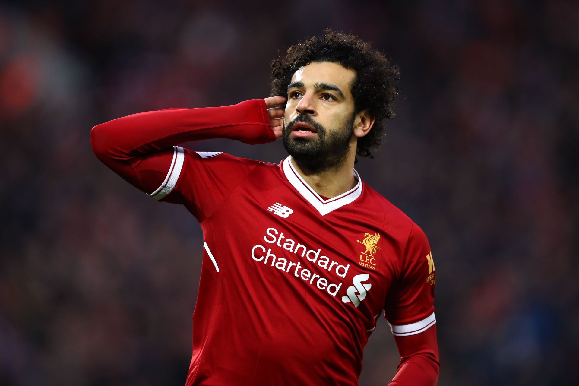 Mohamed Salah in action for Liverpool v Tottenham Hotspur
