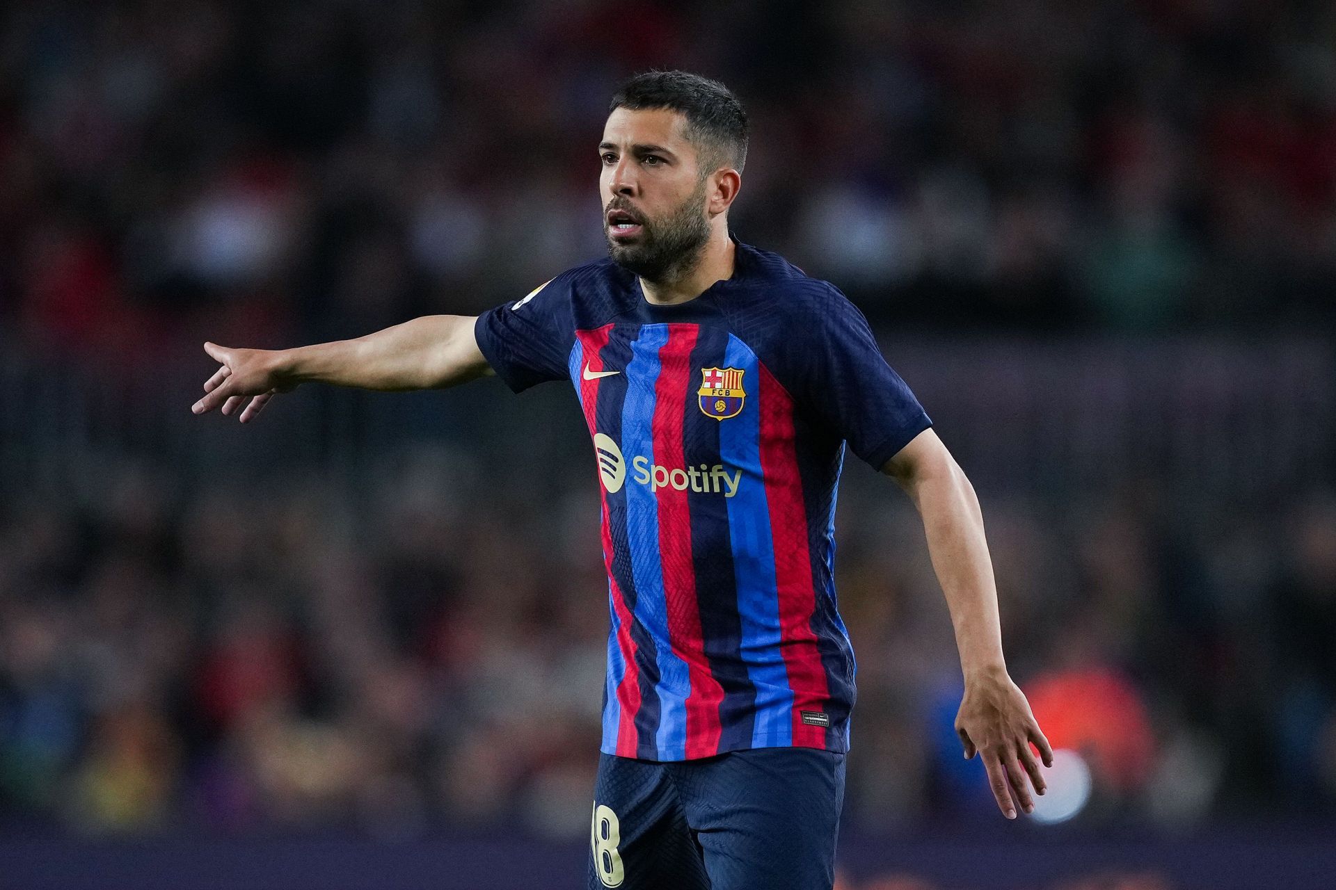 Jordi Alba could leave Camp Nou this summer.