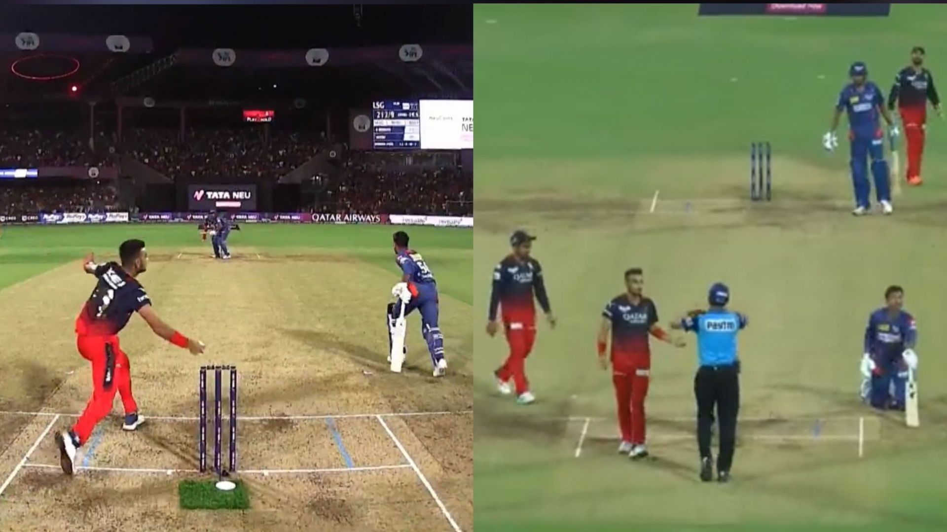 Harshal Patel could not execute a run-out (Image: Twitter/IPL)