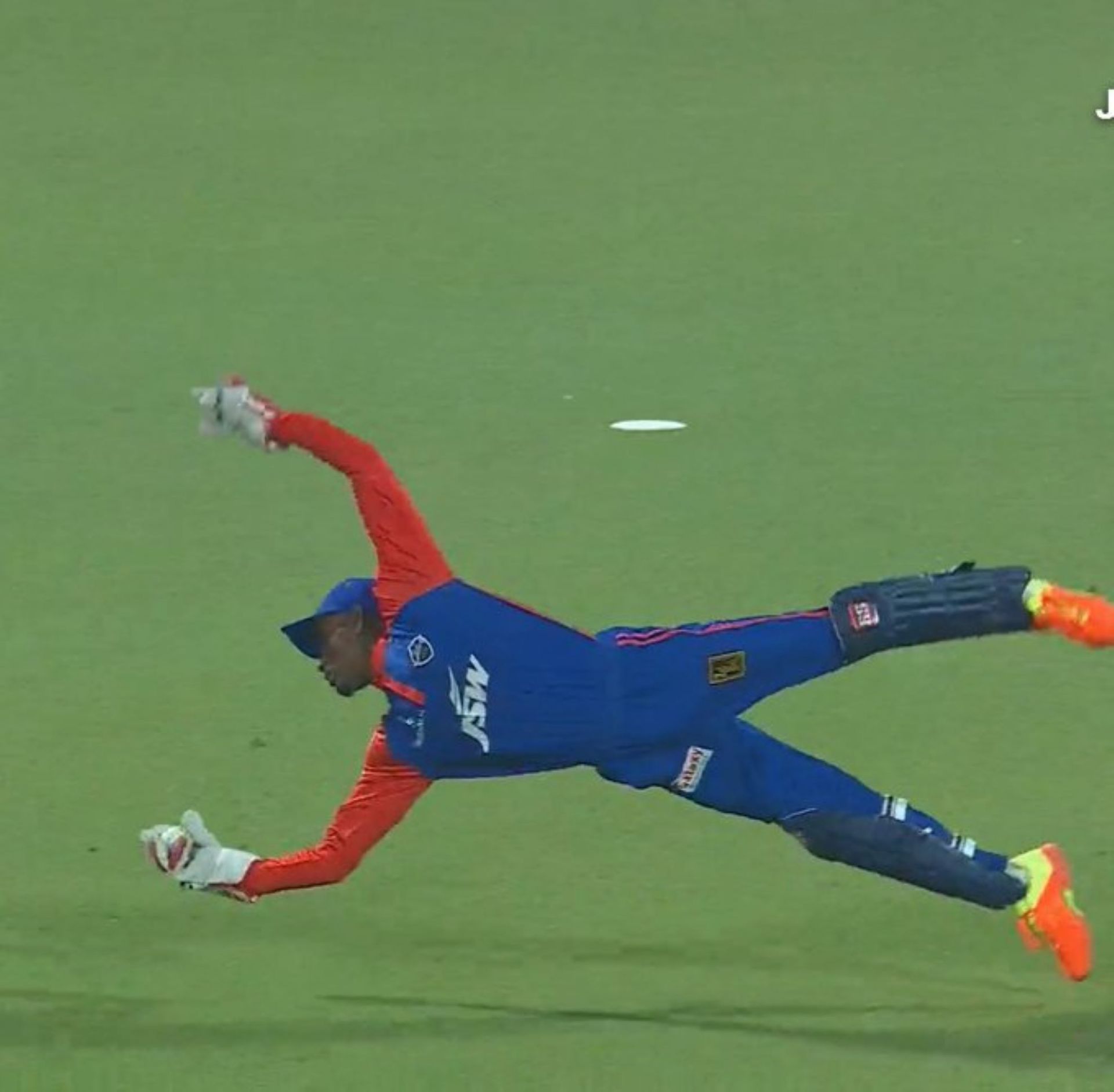 Abhishek Porel pulled off one of the catches of the season to dismiss Rohit Sharma