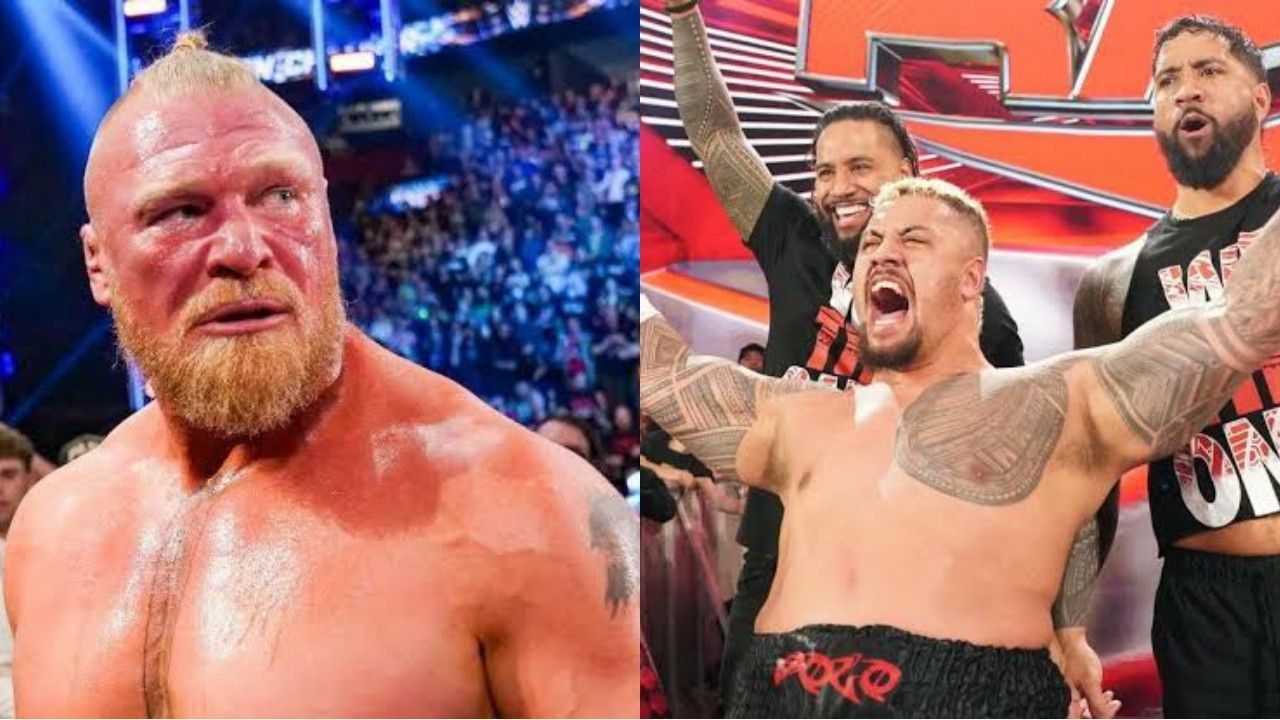 WWE सुपरस्टार्स ब्रॉक लैसनर, सोलो सिकोआ और द उसोज़ 