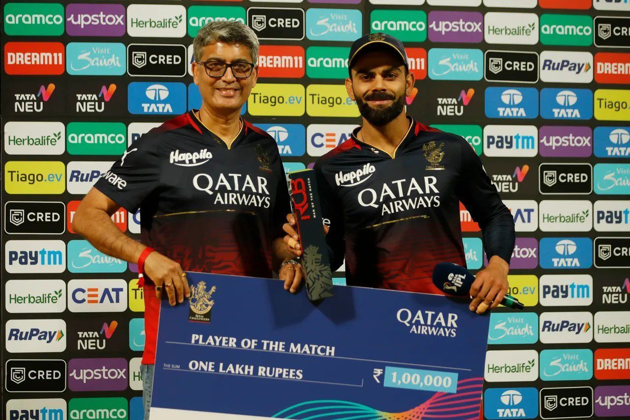 Virat Kohli won the Man of the Match vs DC [IPLT20]