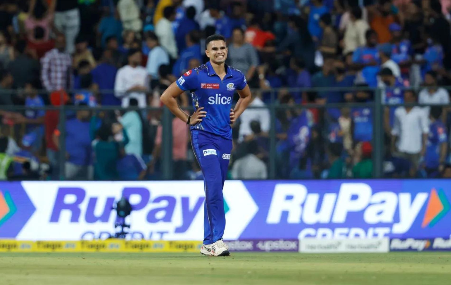 Arjun Tendulkar conceded 31 runs from his third over vs PBKS. (Pic: IPLT20.com)