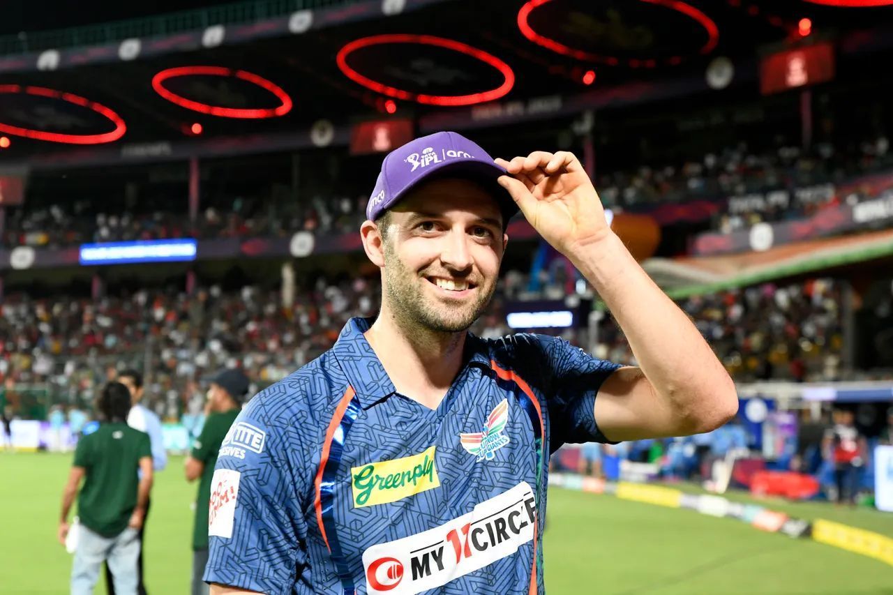 Mark Wood of LSG. Courtesy: IPL