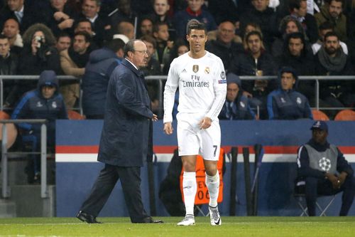 Rafa Benitez and Cristiano Ronaldo