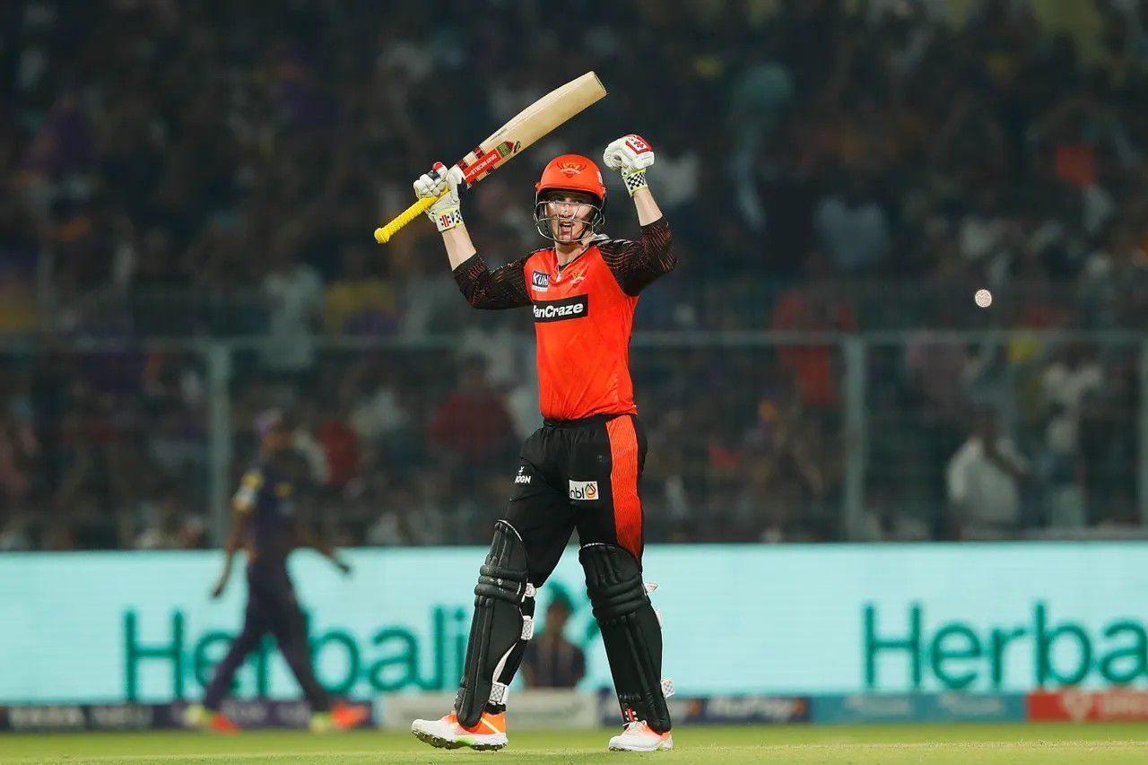 Harry Brook celebrating his century vs KKR [IPLT20]