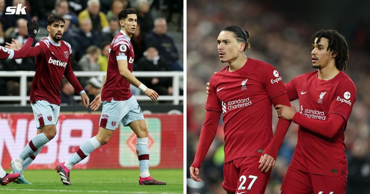 West Ham clash with Liverpool at the London Stadium.