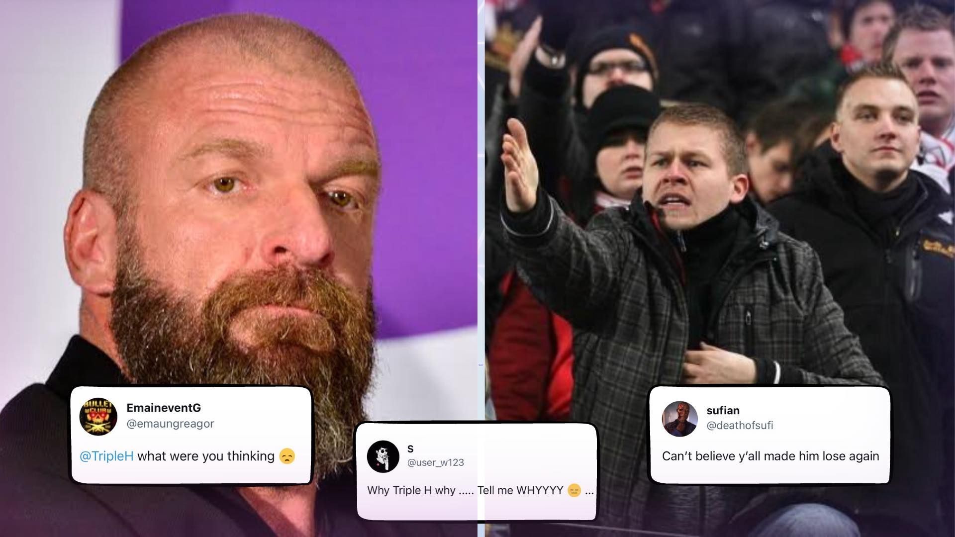 Angry wrestling fans slam Triple H and WWE.