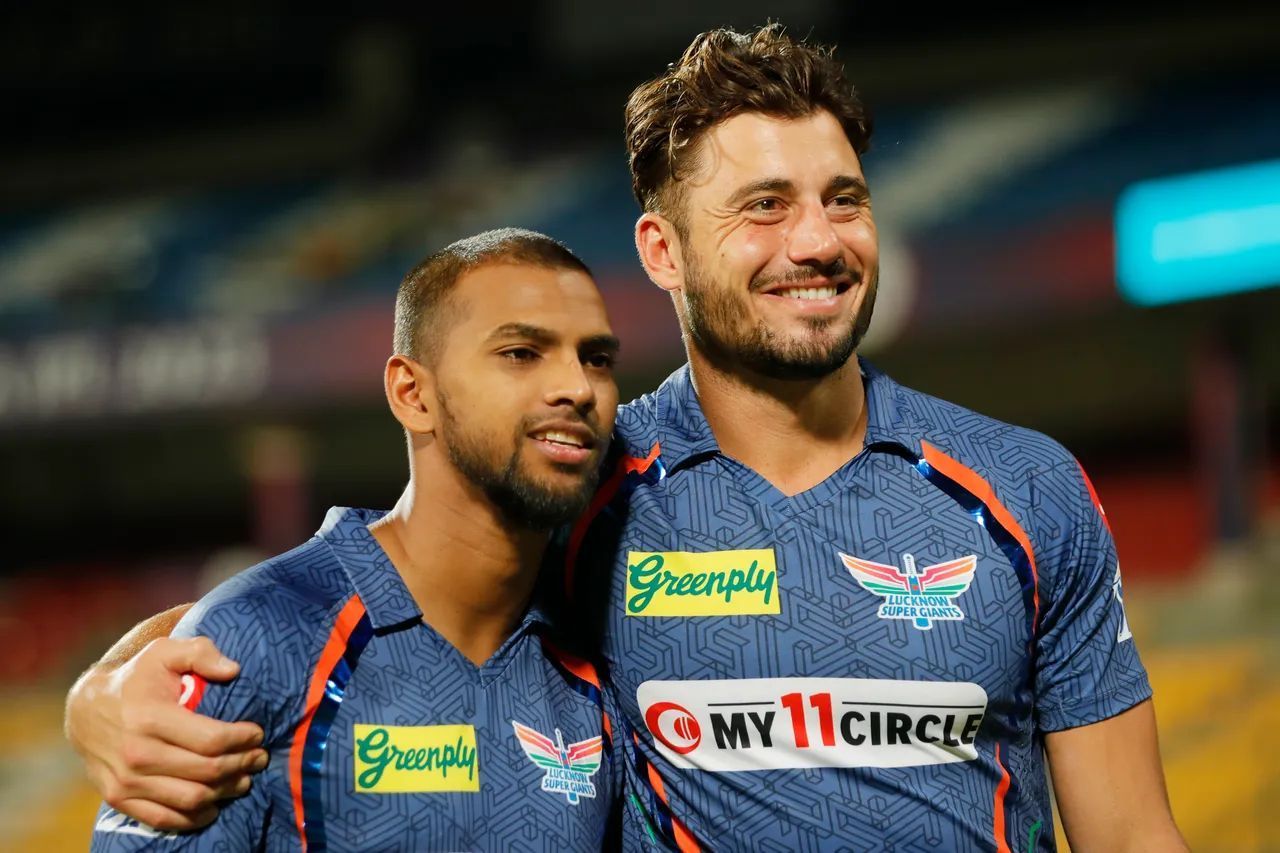 Nicholas Pooran and Marcus Stoinis destroyed RCB's bowling lineup. (Image Courtesy: IPLT20.com)