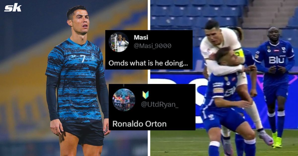 Cristiano Ronaldo got into a tangle