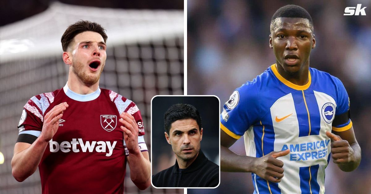 Arsenal are considering alternatives for Declan Rice and Moises Caicedo.