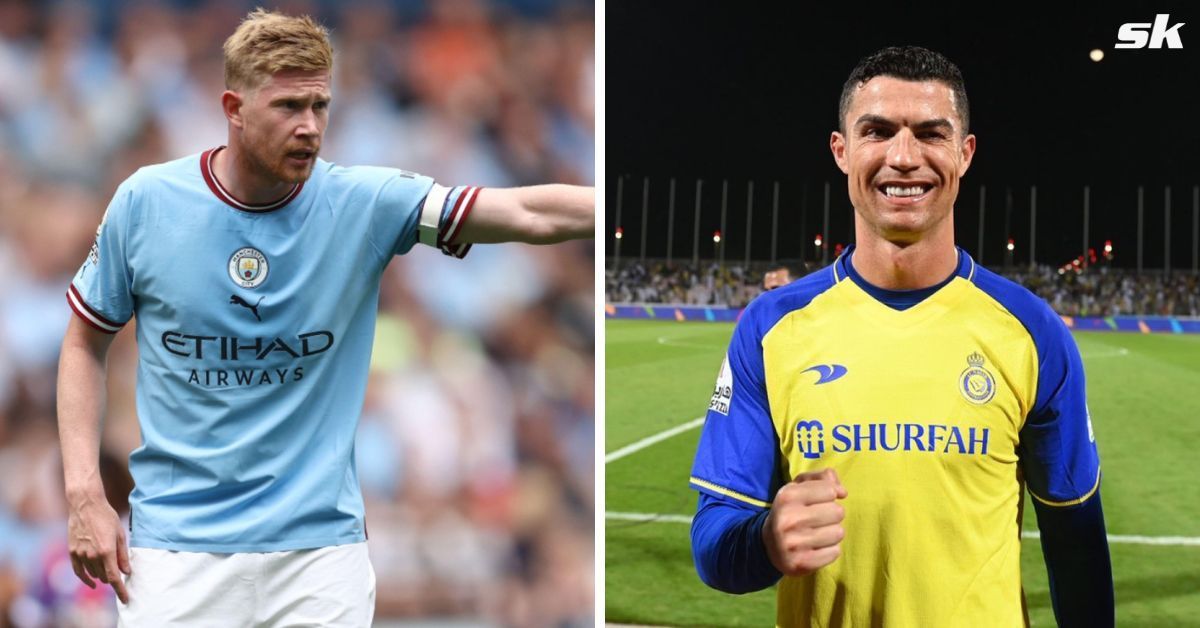 [L-to-R] Kevin De Bruyne and Cristiano Ronaldo.