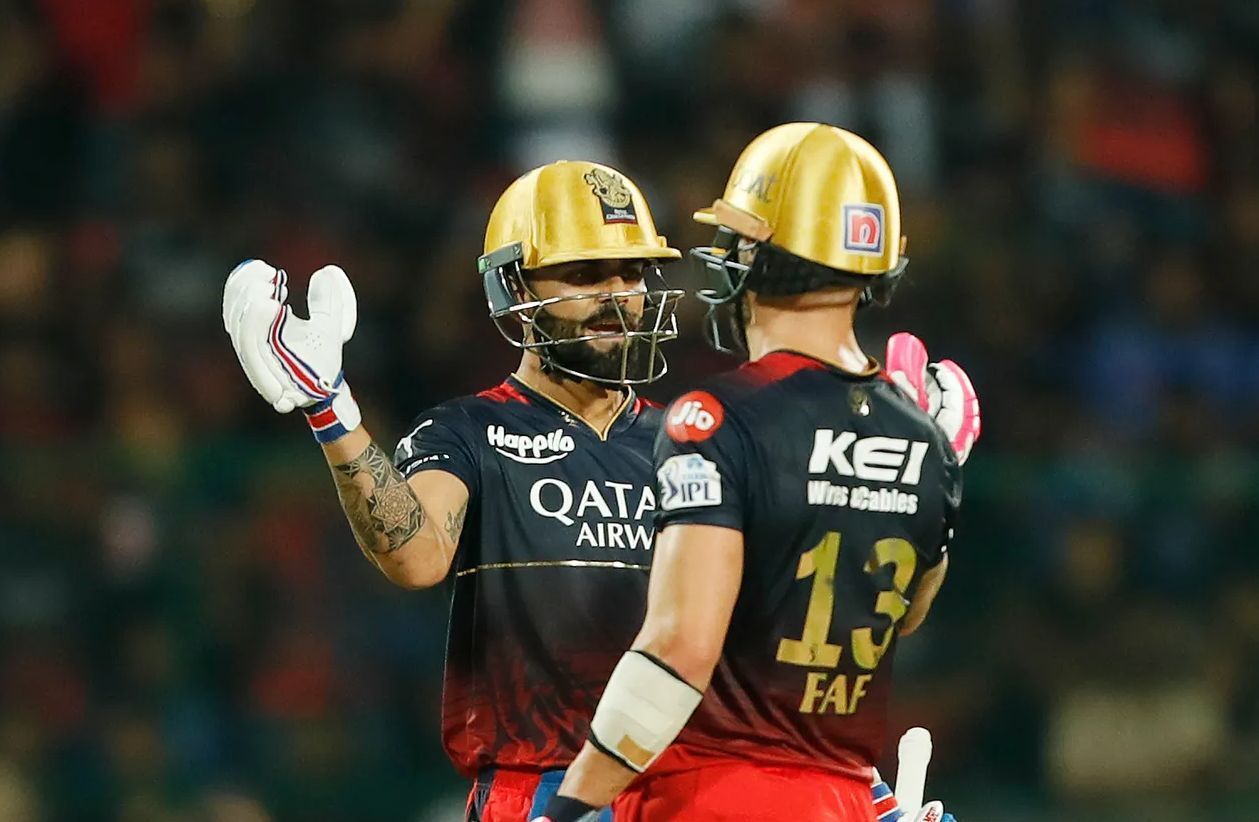 Faf du Plessis and Virat Kohli stitched together an excellent partnership in RCB