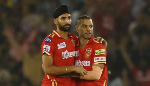 Shikhar Dhawan gave the final over of the Delhi Capitals' innings to Harpreet Brar. [P/C: iplt20.com]