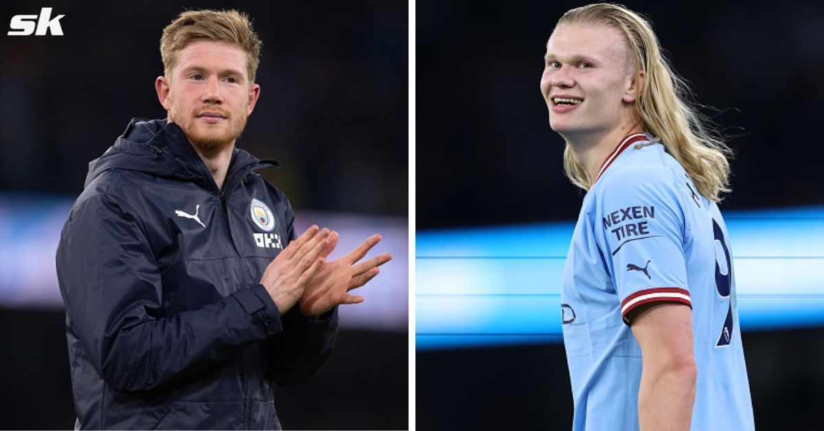 Kevin De Bruyne and Erling Haaland 