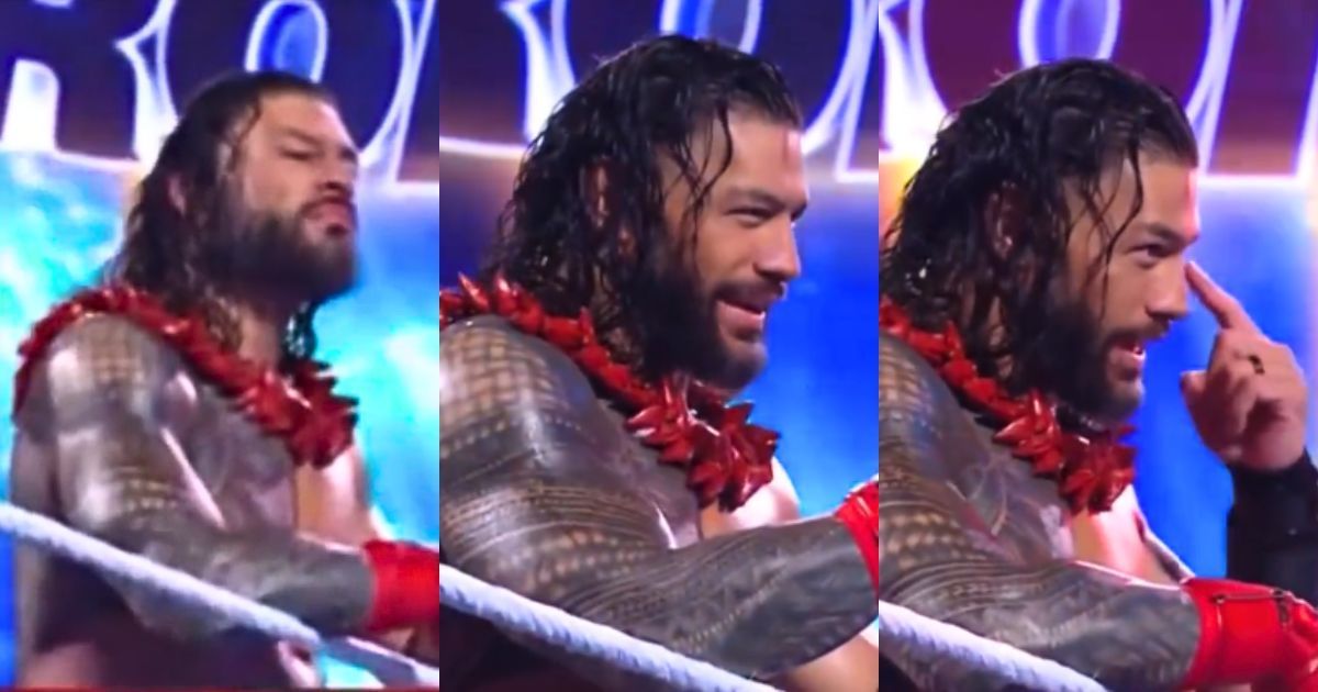 Roman Reigns before the final match on this week