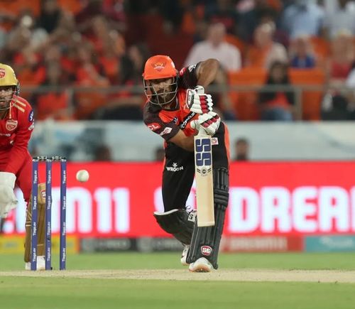 Mayank Agarwal in action for SRH [IPLT20]