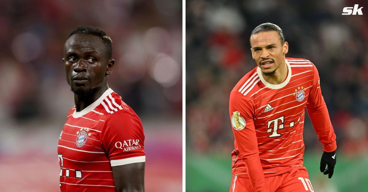Leroy Sane (R) has been in the news following an altercation with teammate Sadio Mane.