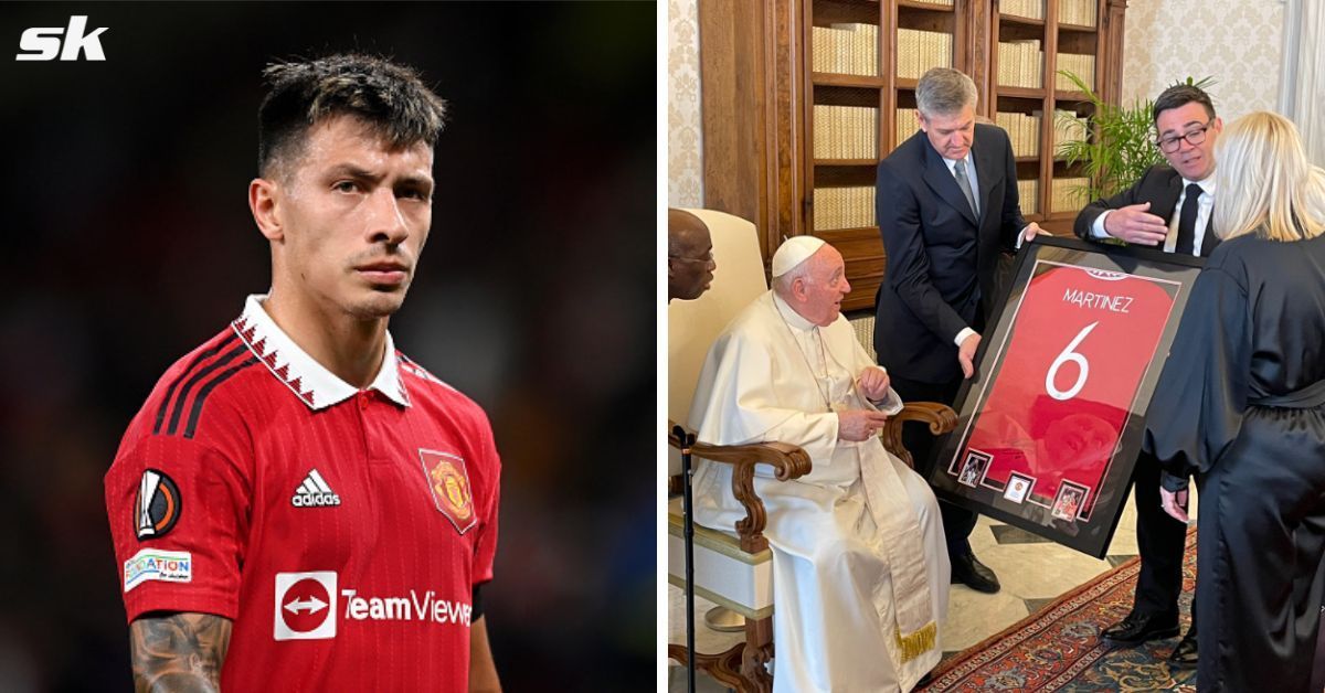 Pope receives Manchester United star