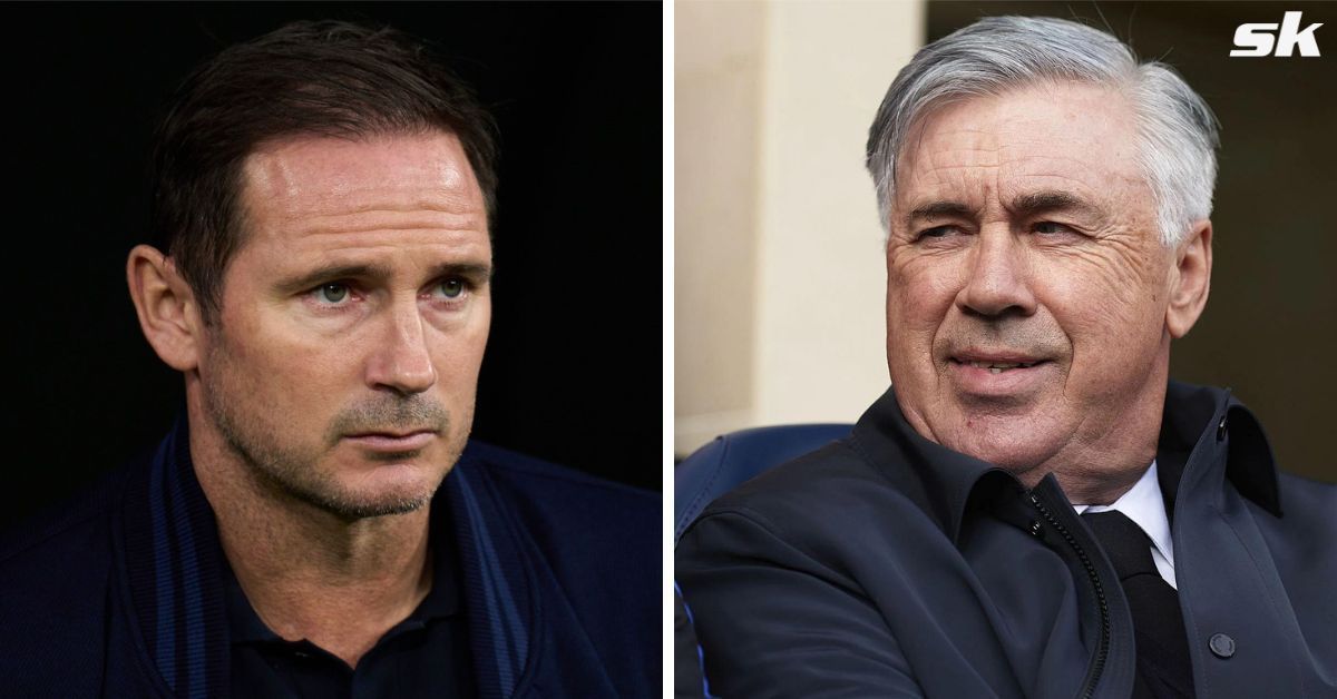 [L-to-R] Frank Lampard and Carlo Ancelotti.