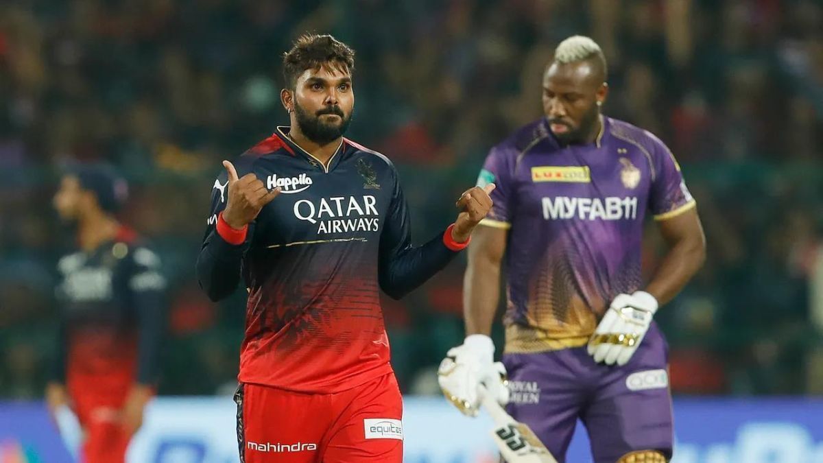 Wanindu Hasaranga celebrating a wicket against KKR, Courtesy: Indian Premier League