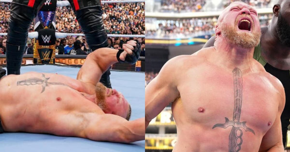 Brock Lesnar took a lot of offense during his match against Omos.
