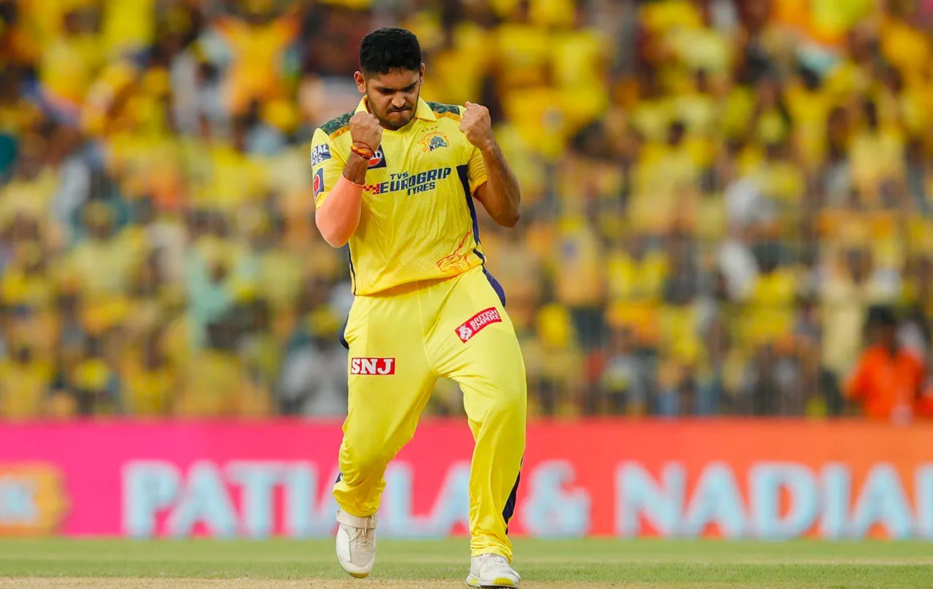 Tushar Deshpande picked up three wickets in CSK vs PBKS match. (Pic: IPLT20.com)