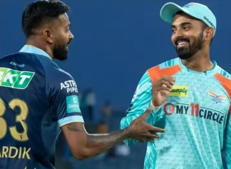 Hardik Pandya (left) with KL Rahul. (Pic: iplt20.com)