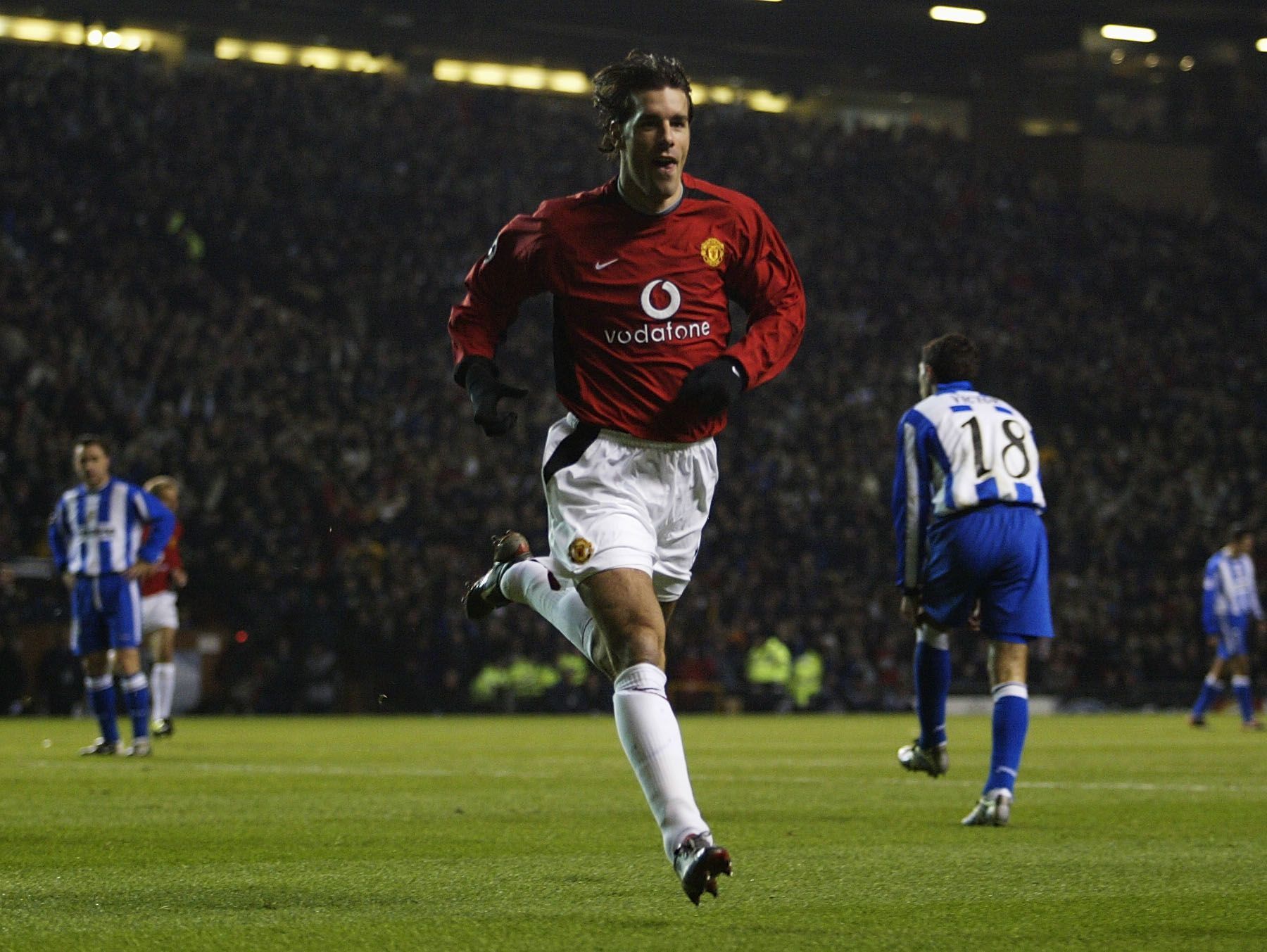 Ruud Van Nistelrooy celebrates 1st goal