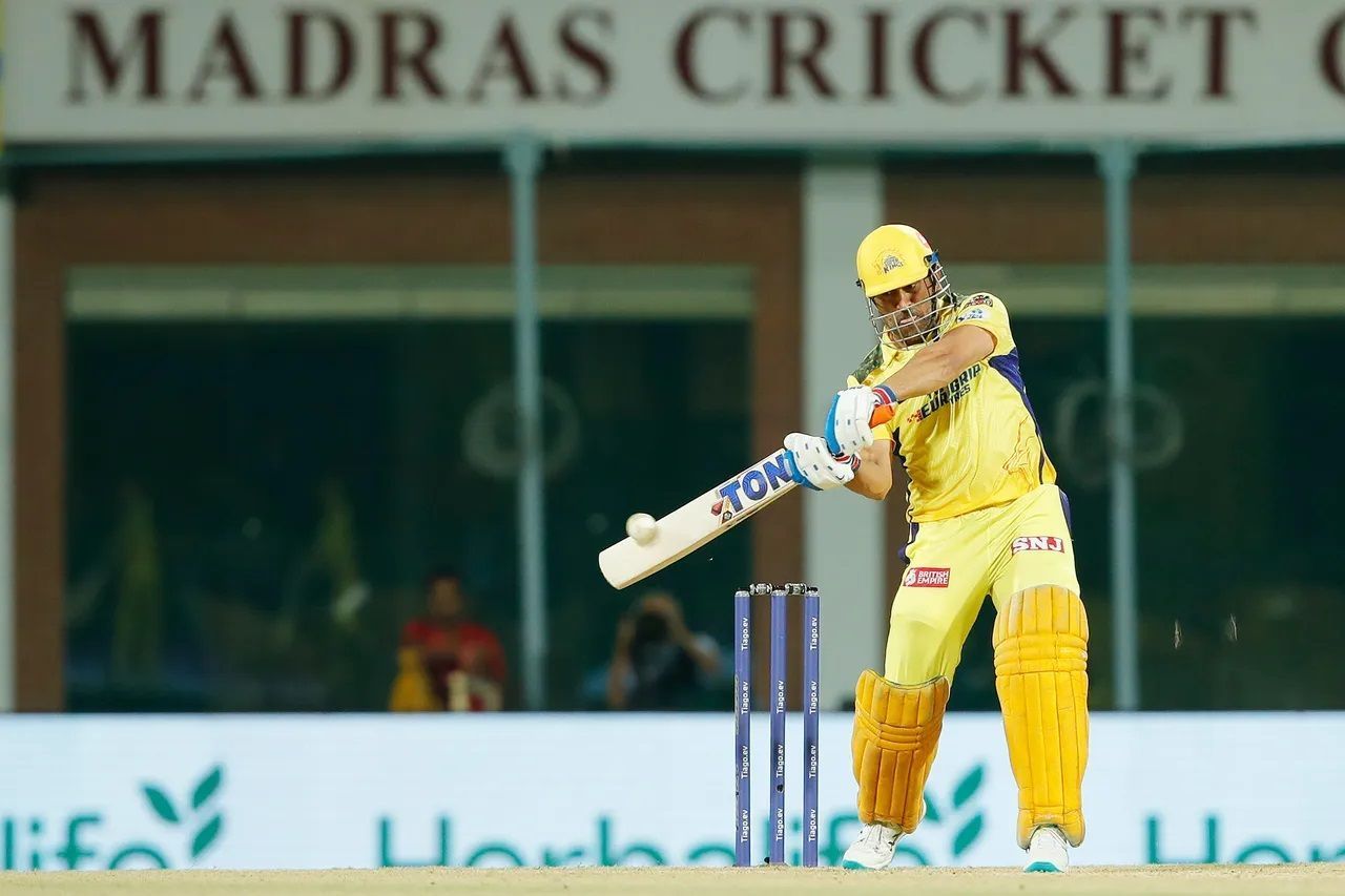 MS Dhoni smoked two sixes in CSK&#039;s last match against LSG. [P/C: iplt20.com]