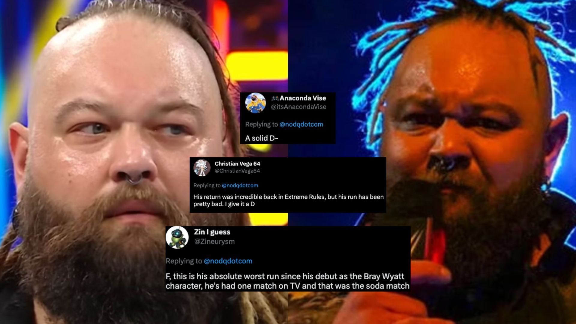 Bray Wyatt returned to WWE last year.