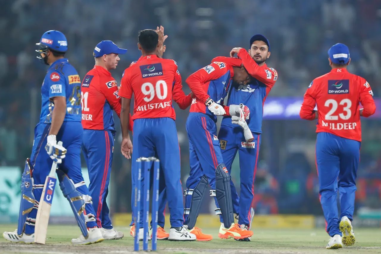 Delhi Capitals battled against the Mumbai Indians last night (Image Courtesy: IPLT20.com)