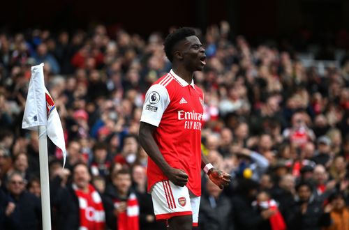 Bukayo Saka has been named on the bench.