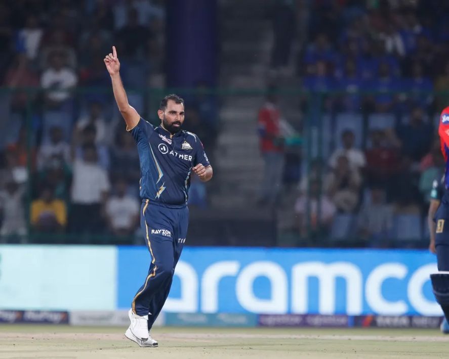 Mohammed Shami after taking a wicket against DC [IPLT20]