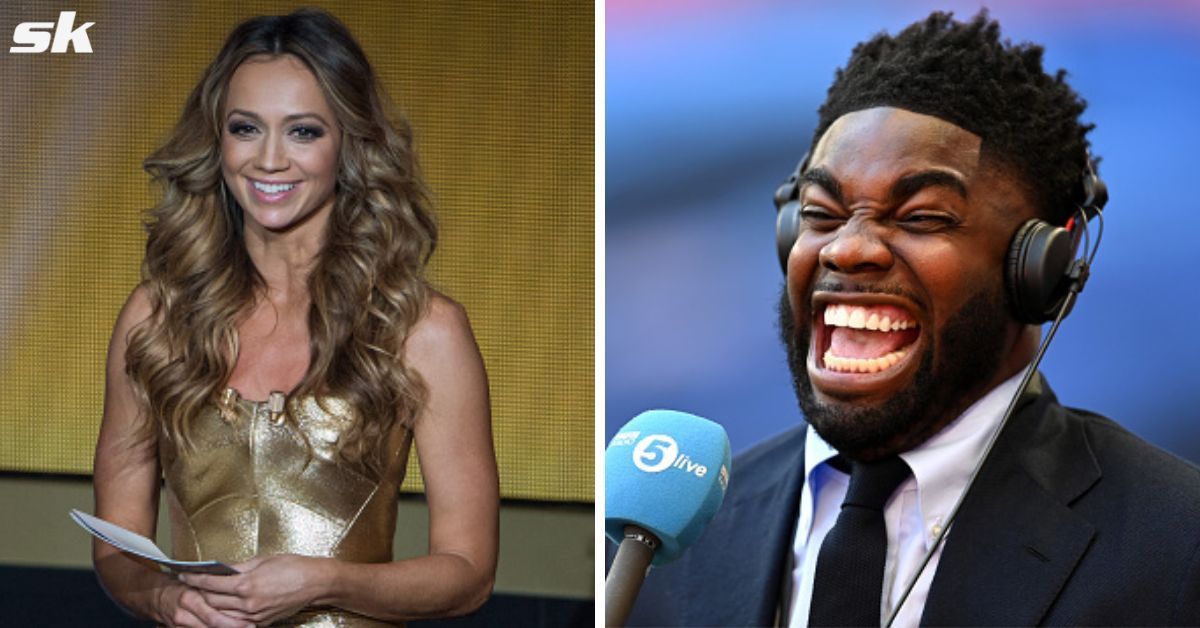 Kate Abdo and Micah Richards involved in hilarious exchange.