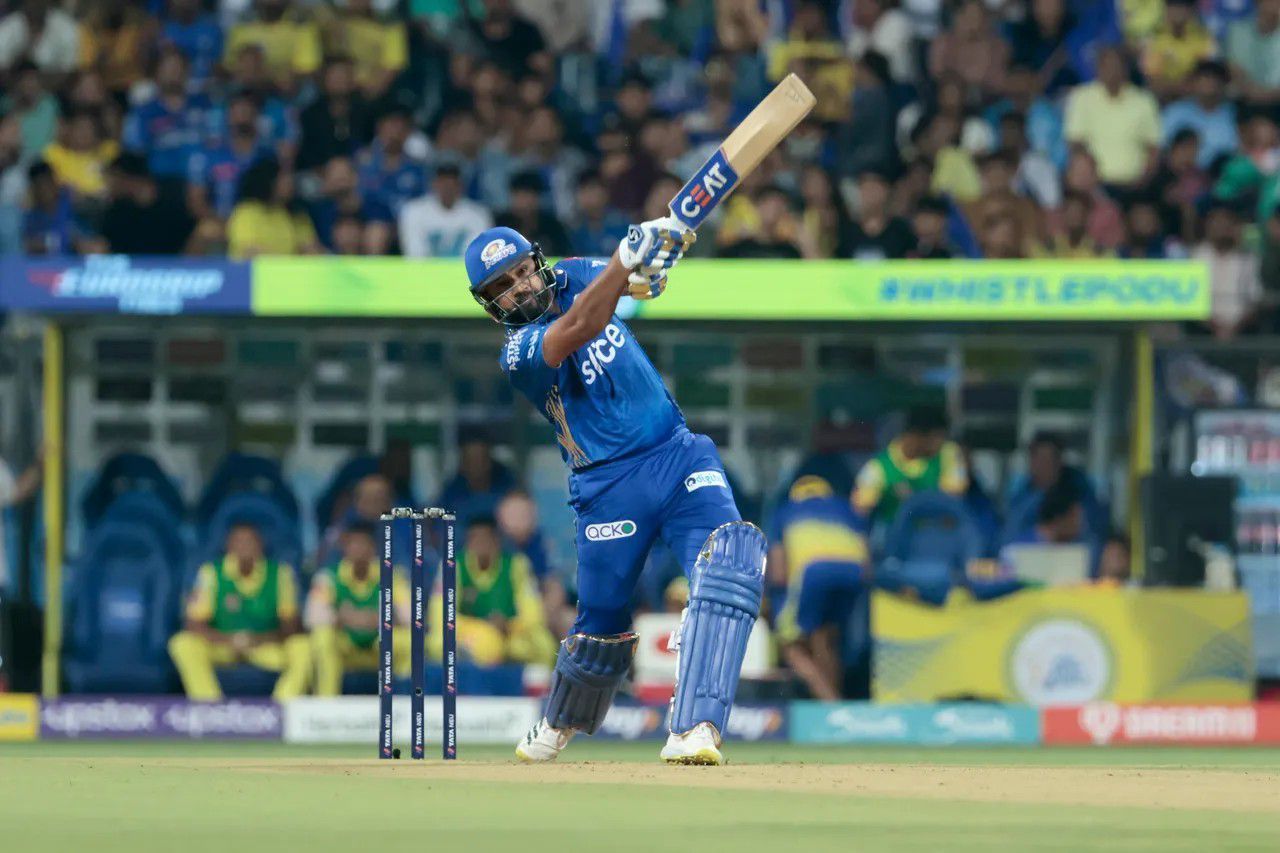 Rohit Sharma in action for MI [IPLT20]