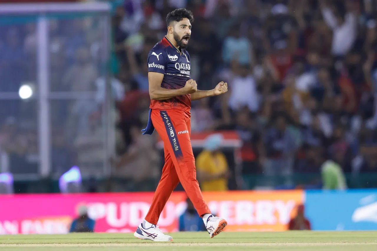 Mohammed Siraj returned figures of 4/21 in his four overs. [P/C: iplt20.com]