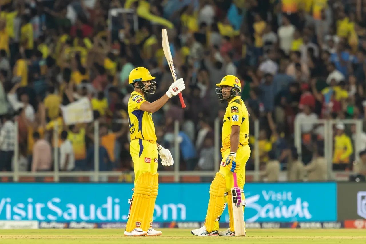 Ruturaj Gaikwad strung together a 51-run fourth-wicket partnership with Ambati Rayudu. [P/C: iplt20.com]