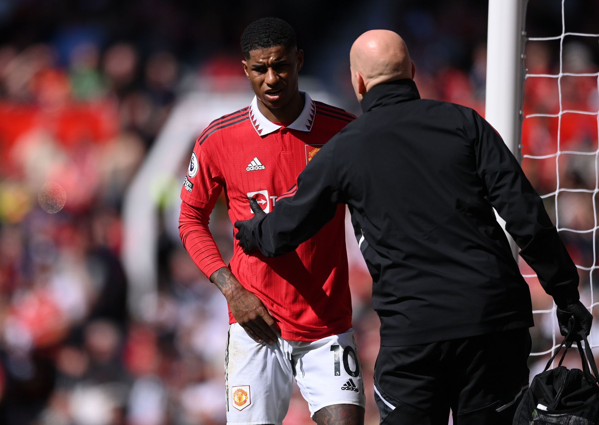 Marcus Rashford could miss the next few games with injury.