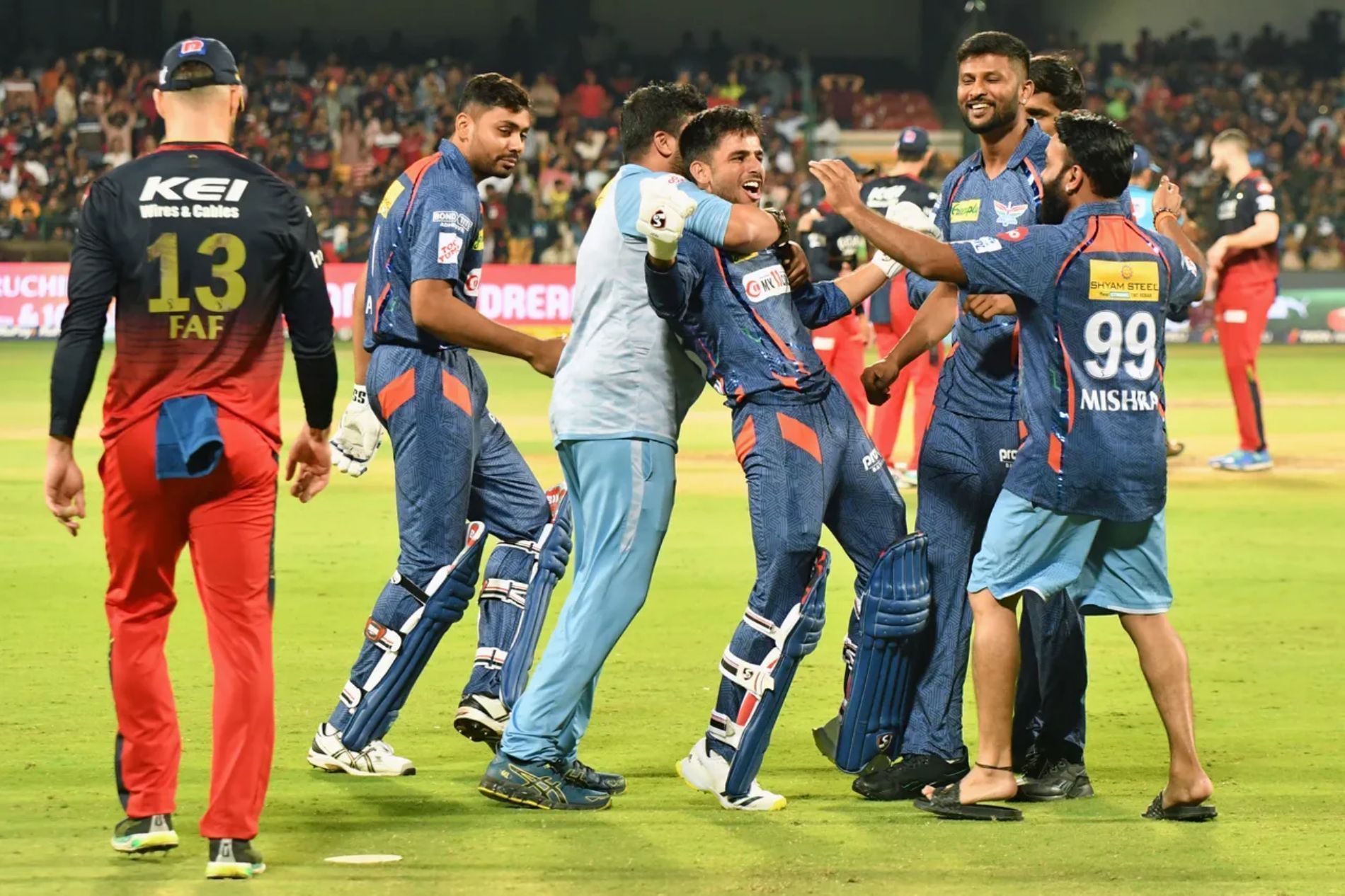 LSG pulled off a miracle against the RCB at the Chinnaswamy Stadium