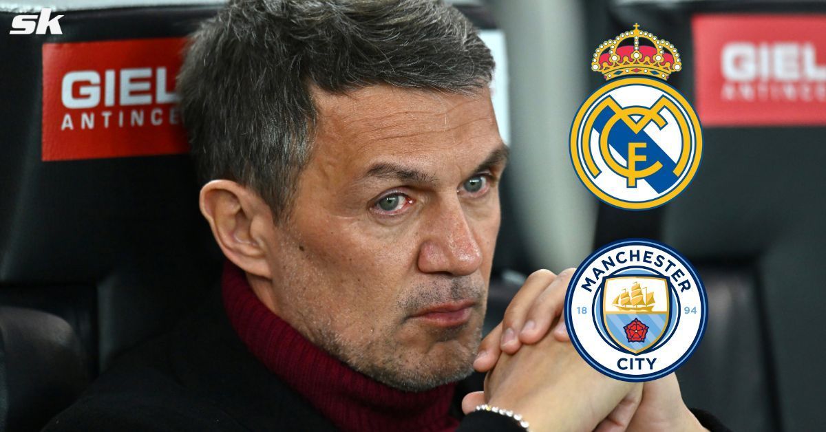 Paolo Maldini named Manchester City as his favorites against Real Madrid.