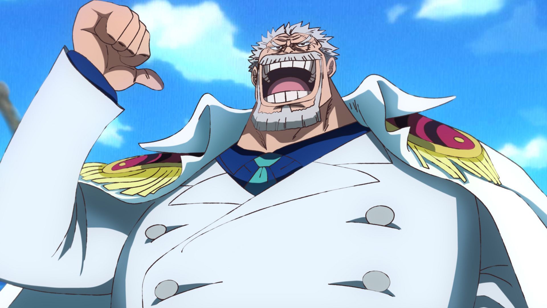 Even as an old man, the Marine Hero is a force to be reckoned with (Image via Eiichiro Oda/Shueisha, One Piece)