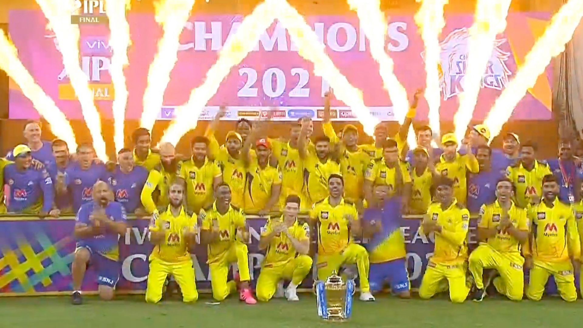 CSK won the coveted IPL Trophy for the fourth time in 2021