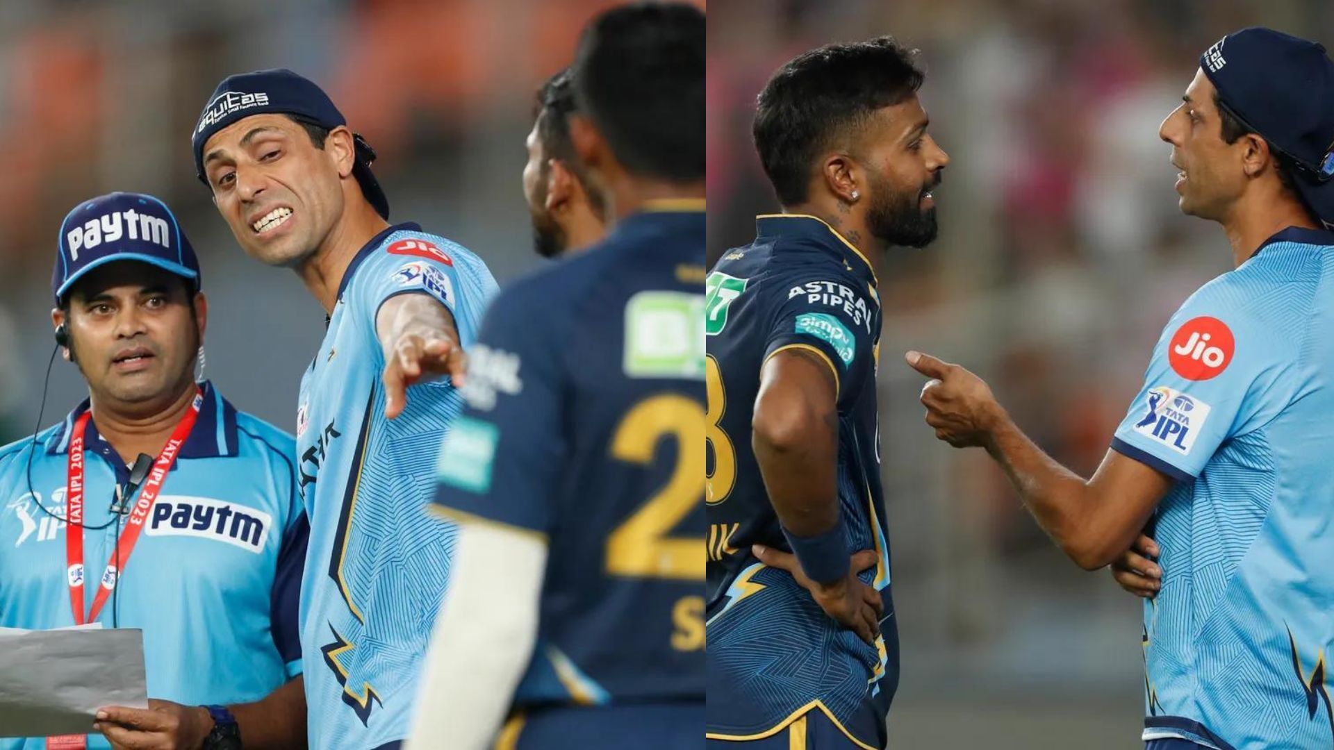 An animated Ashish Nehra during GT vs RR game (P.C.:iplt20.com)