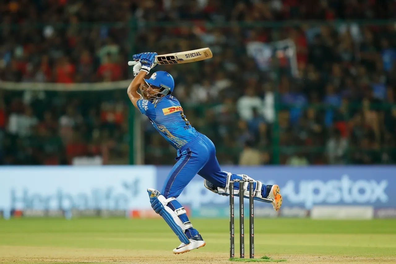 Tilak Varma was almost a lone warrior for the Mumbai Indians with the bat. [P/C: iplt20.com]